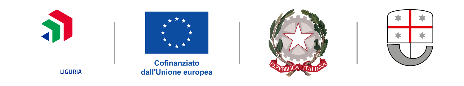Progetto cofinanziato dall'Unione europea — P.R. FESR Liguria 2021-2027, Repubblica Italiana, Regione Liguria